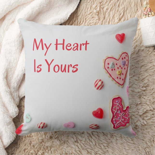 My Heart Is Yours  cute Valentine design Kussen (Deken)