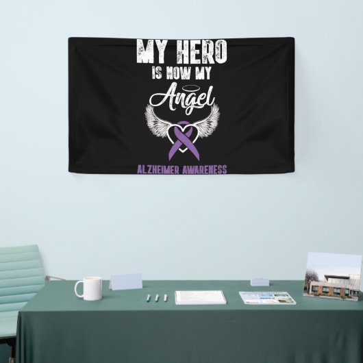 My Hero is Now My Angel Alzheimer Awareness Spandoek (Beurs)