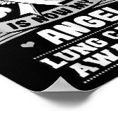 My Hero is Now My Angel Lung Cancer Awareness Poster (Hoek)