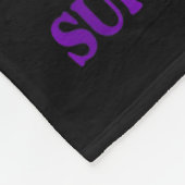 My Hero Is Now My Angel Suicide Purple Turquoise S Fleece Deken (Hoek)