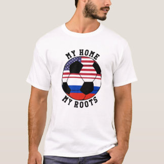 My Home My Roots Russia Flag Soccer T-shirt