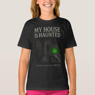 My House is Haunted Jeugd T-shirt (zwart)