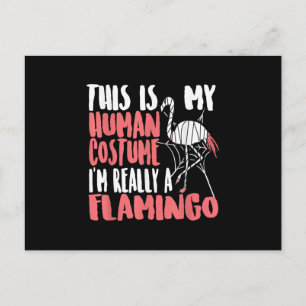My Human Costume Im Really A Flamingo Mummy Cute Briefkaart