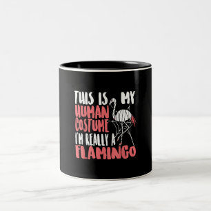My Human Costume Im Really A Flamingo Mummy Cute Tweekleurige Koffiemok