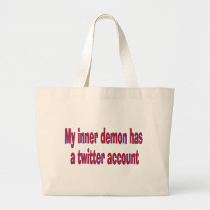 My inner demon grote boodschappentas tote bag