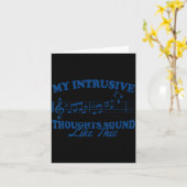 My Intrusive Thoughts Sound Like This Funny Music  Kaart (Gele Bloem)