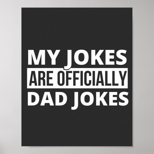 my jokes are dad jokes poster (Voorkant)