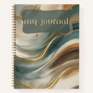My Journal Golden Wave Spiral Notitieboek