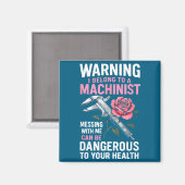 My Knight In Machinist Wife Girlfriend Funny Anniv Magneet (Voorkant / Achterkant)