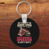My Knight In Shining Heavy Equipment Operator Wife Sleutelhanger (Voorkant)