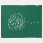 My Life Fleece Deken (Voorkant (Horizontaal))