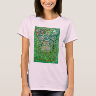 My Life Green Cancer Angel T-Shirt (voorzijde)