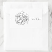 My Life Rechthoekige Sticker (Tas)