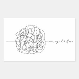 My Life Rechthoekige Sticker