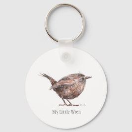 "My Little Wren" Bird Keyring Sleutelhanger