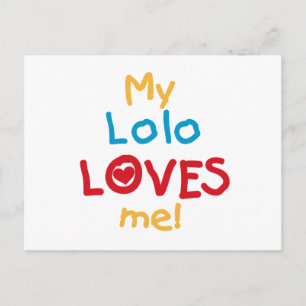 My Lolo Loves Me T-shirts en geschenken Briefkaart