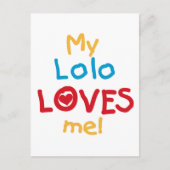 My Lolo Loves Me T-shirts en geschenken Briefkaart (Voorkant)