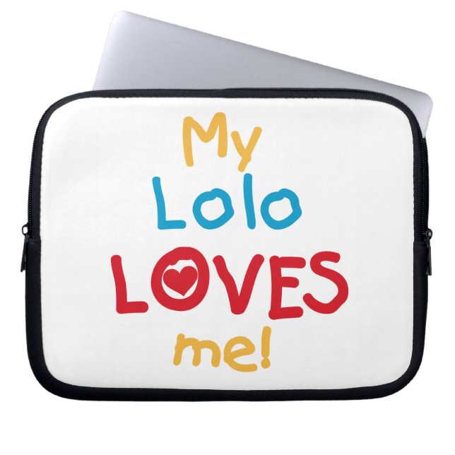 My Lolo Loves Me T-shirts en geschenken Laptop Sleeve (Voorkant)