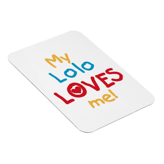 My Lolo Loves Me T-shirts en geschenken Magneet (Rechterzijde)