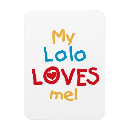 My Lolo Loves Me T-shirts en geschenken Magneet (Verticaal)