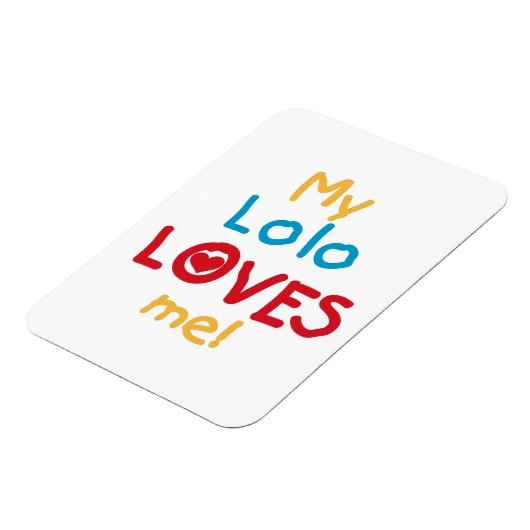 My Lolo Loves Me T-shirts en geschenken Magneet (Linkerzijde)