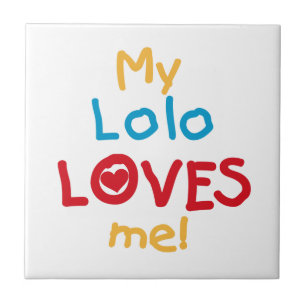 My Lolo Loves Me T-shirts en geschenken Tegeltje