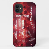 "My Love" in verschillende talen Case-Mate iPhone Case (Achterkant)