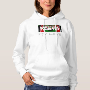 My Love Kenya Women's American Apparel Hoodie