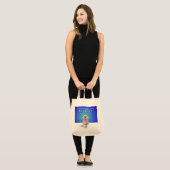 "My Love Language" Grocery Canvas tas (Voorkant (model))