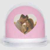 My love Minimal couple custom Sneeuwbol (Voorkant)