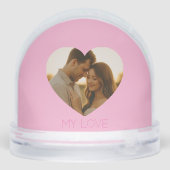 My love Minimal couple custom Sneeuwbol (Achterkant)