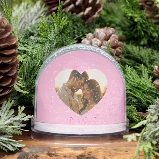 My love Minimal couple custom Sneeuwbol (Winter)