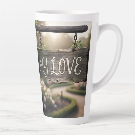 My Love Mug | Romantic Coffee Mug Gift for Couples Latte Mok (Rechts)