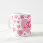 My Love Romantic Coffee Mug – Gift for Her (Devant gauche)