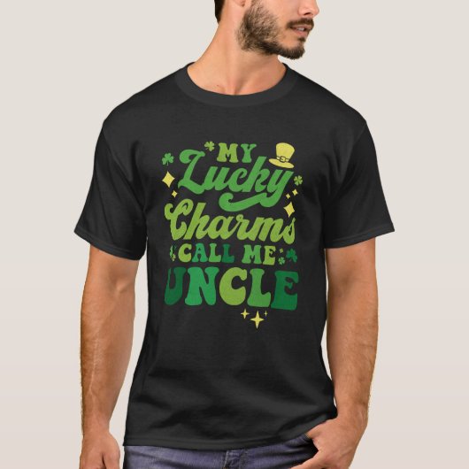 My Lucky Charms Call Me Uncle St Patrick's Day Gro T-shirt (Voorkant)