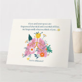 My Lungs Smile When We Think of You Bedankkaart (Voorkant)