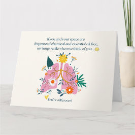 My Lungs Smile When We Think of You Bedankkaart