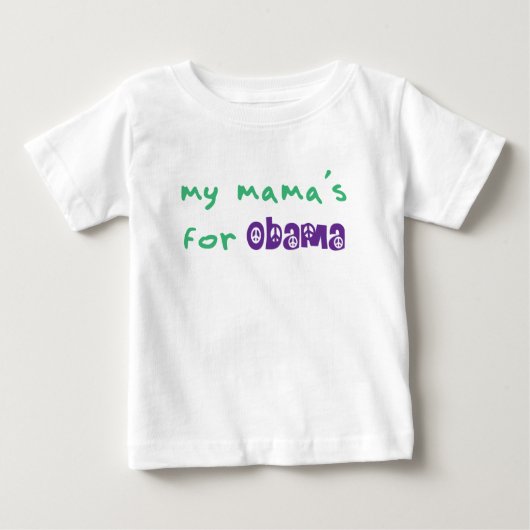 My Mama's For Obama Toddler L/S T-Shirt (Devant)