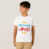 My Memaw Loves Me T-shirts en geschenken (Voorkant volledig)