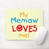 My Memaw Loves Me T-shirts en geschenken Muismat (Met muis)