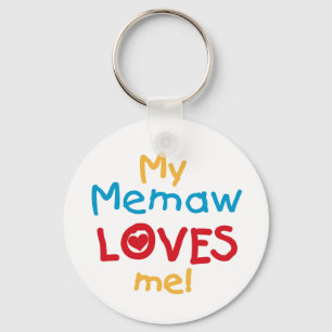 My Memaw Loves Me T-shirts en geschenken Sleutelhanger