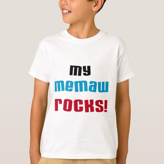 My Memaw Rocks T-shirts en geschenken (Voorkant)