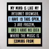 My Mind Is Like A Internet Browser  Poster (Voorkant)