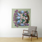 My morning JAVA with Java sparrows Wandkleed (In Situ (horizontaal))