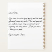 My mother in Arabic Calligraphy. أمي Planner (Achterkant)