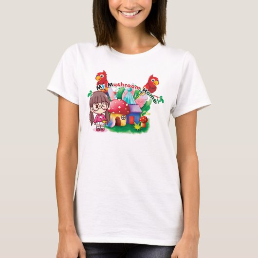 My Mushroom Home Vrouwen Shirt (Voorkant)
