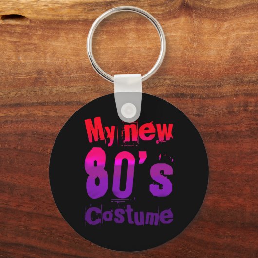 My New 80's Costume Funny Design Sleutelhanger (Voorkant)