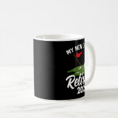 My New Office Retired 2026 Golf Retirement Golfer  Koffiemok (Voorkant rechts)