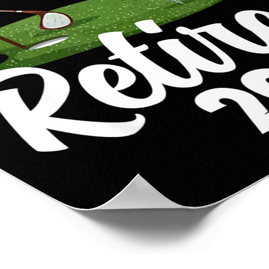 My New Office Retired 2026 Golf Retirement Golfer Poster (Hoek)