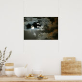 My Nights are Pleine lune Night Sky Poster (Cuisine)